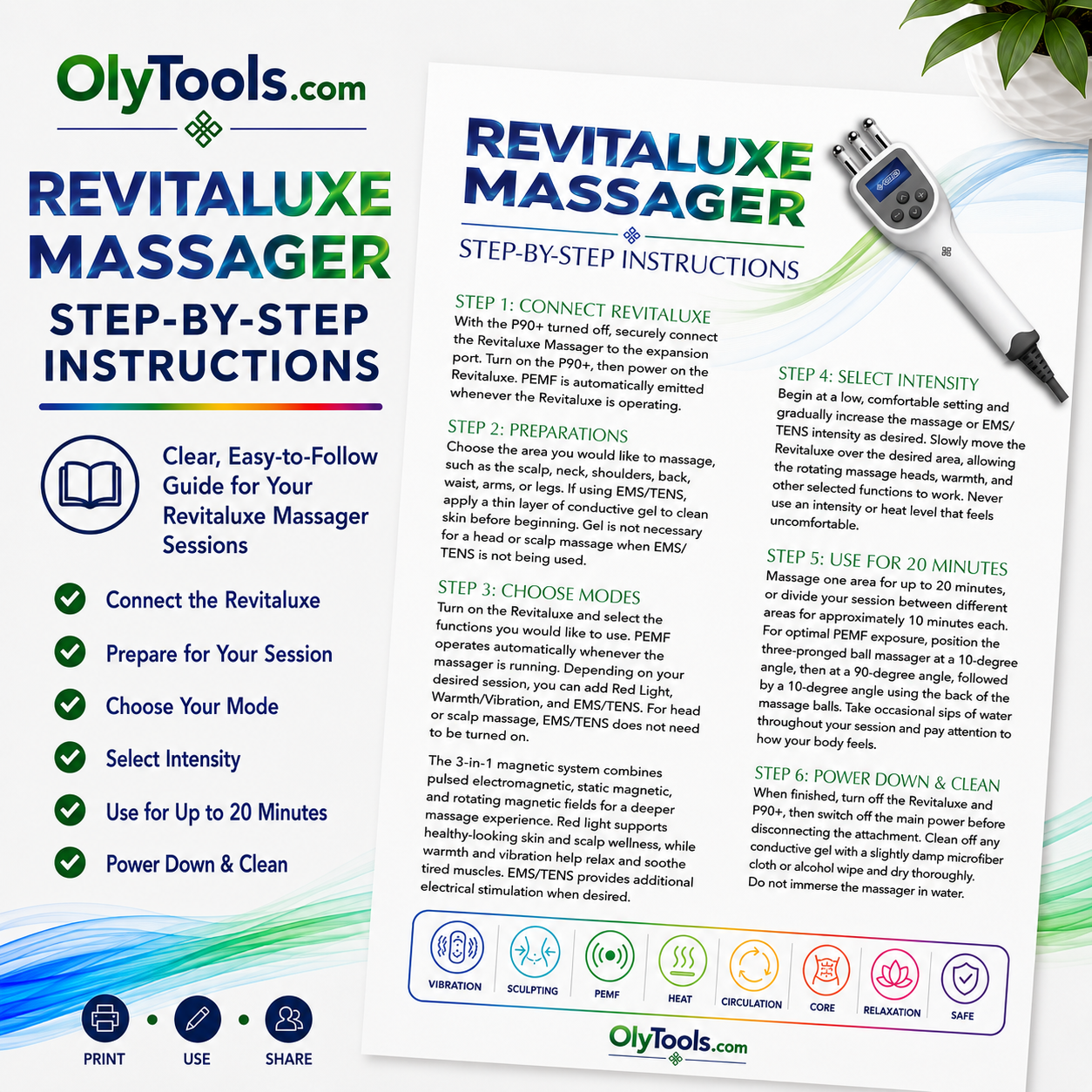 Free Download: Instructions for Revitaluxe Massager