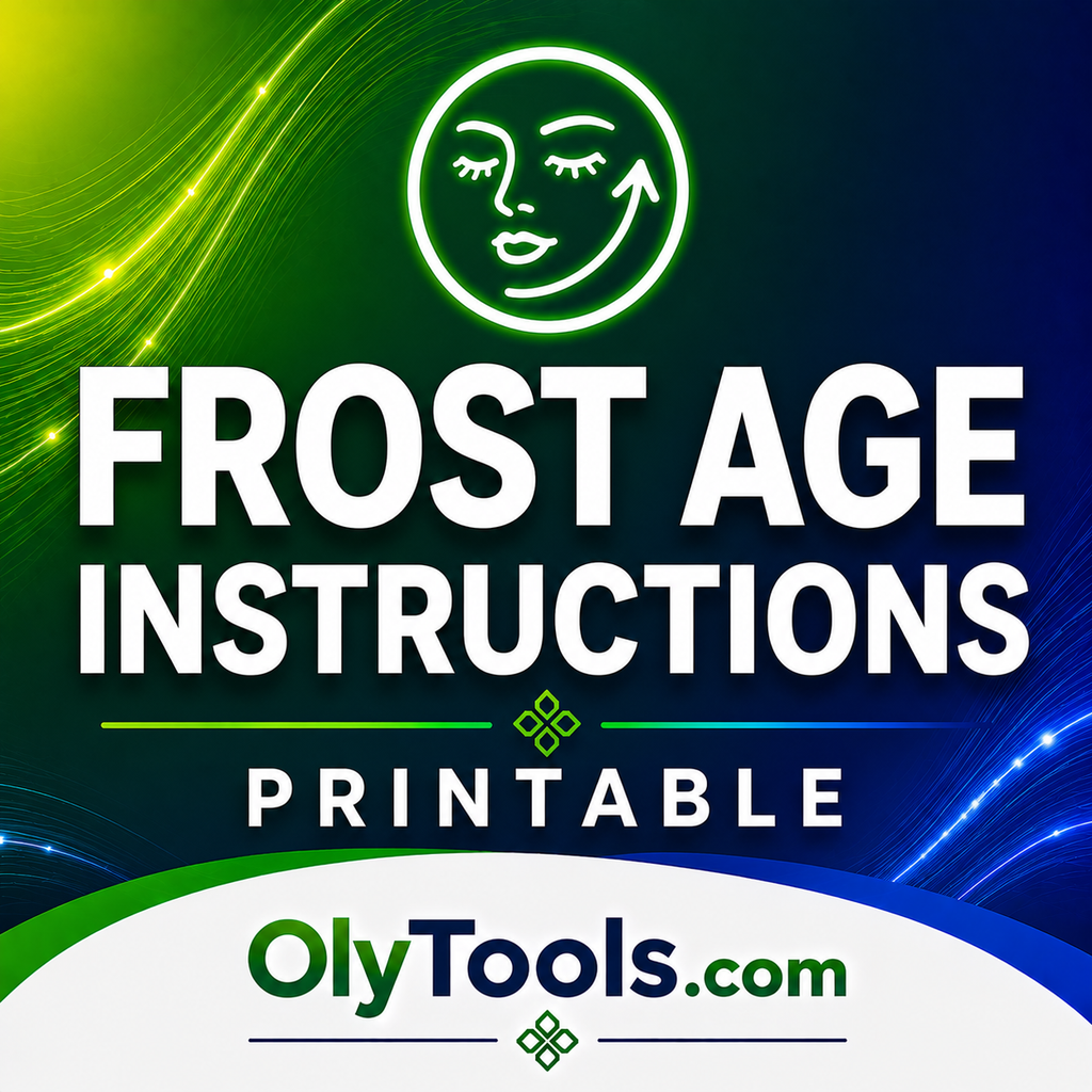 Free Download: Instructions for Frost Age Beauty Device